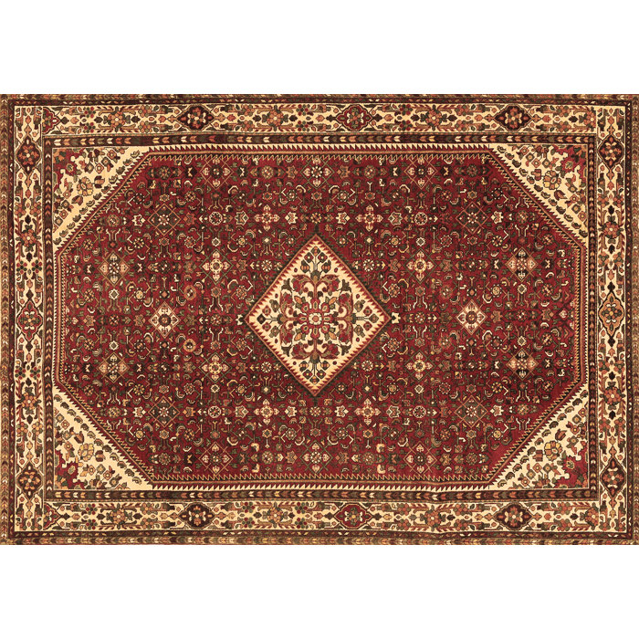 Alcott Hill® Abriona Oriental Machine Made Area Rug in Brown/Red/Beige Wayfair